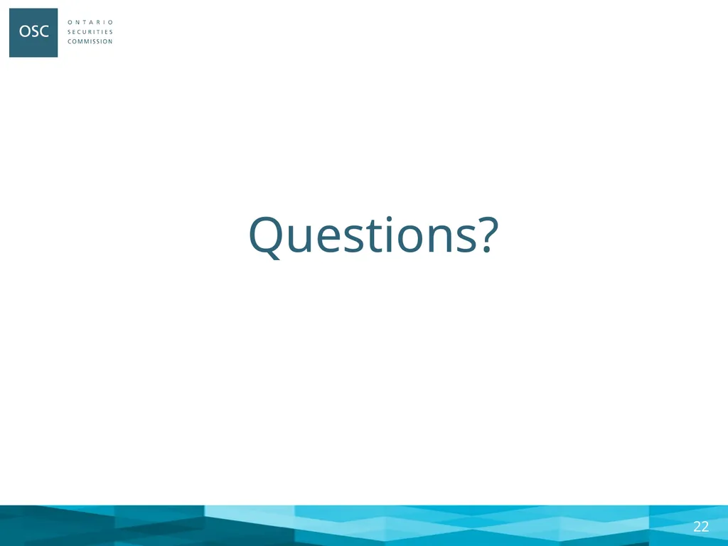 Syndicated Mortgage Amendments Webinar: March 29, - slide 22 of 22