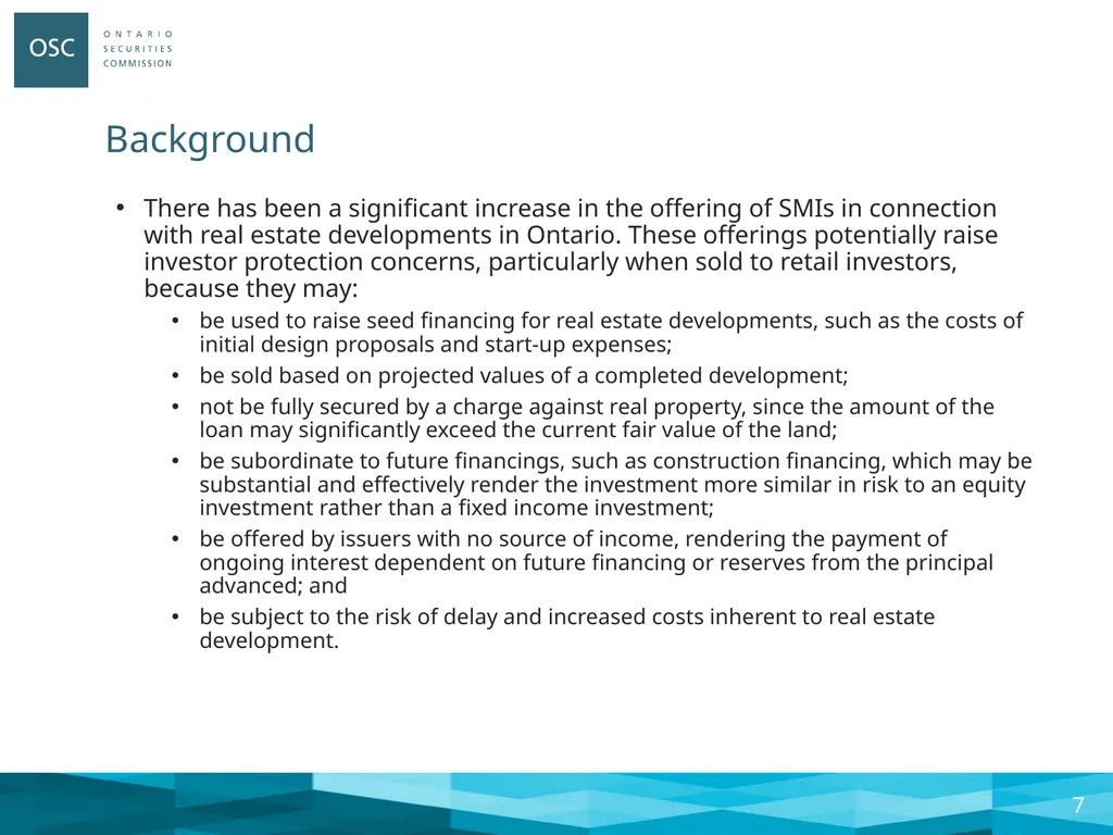 Syndicated Mortgage Amendments Webinar: March 29, - slide 7 of 22