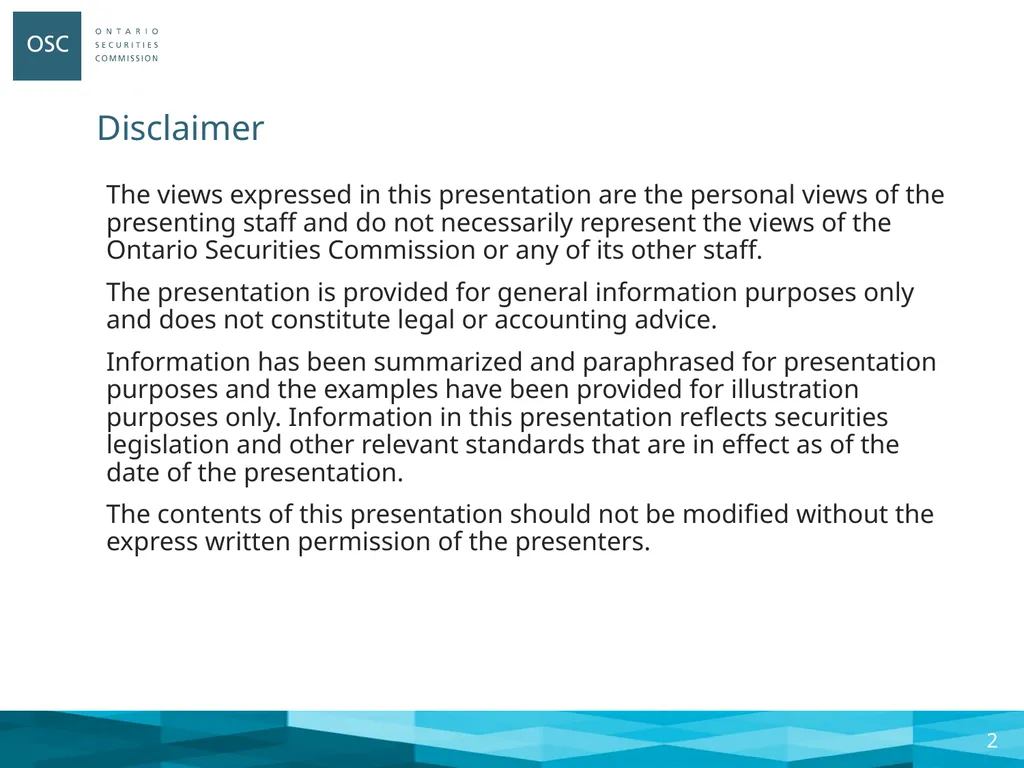 Syndicated Mortgage Amendments Webinar: March 29, - slide 2 of 22
