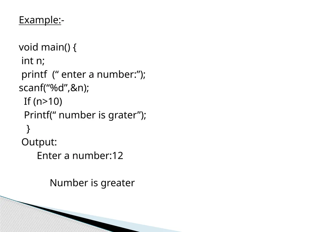 If....else statements in c lang. Dr. Vibha Dubey - slide 5 of 15