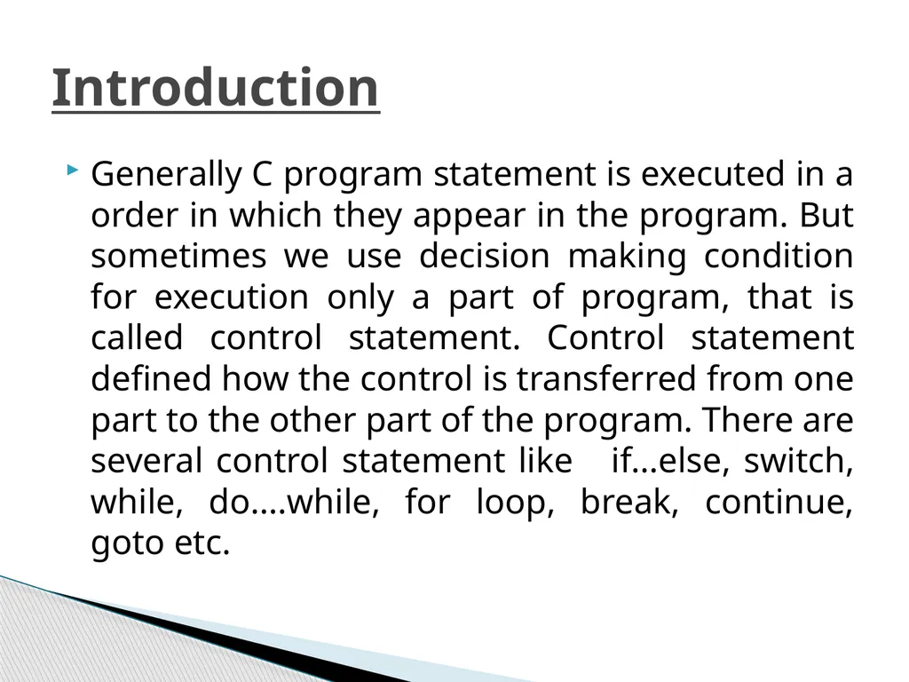 If....else statements in c lang. Dr. Vibha Dubey - slide 2 of 15