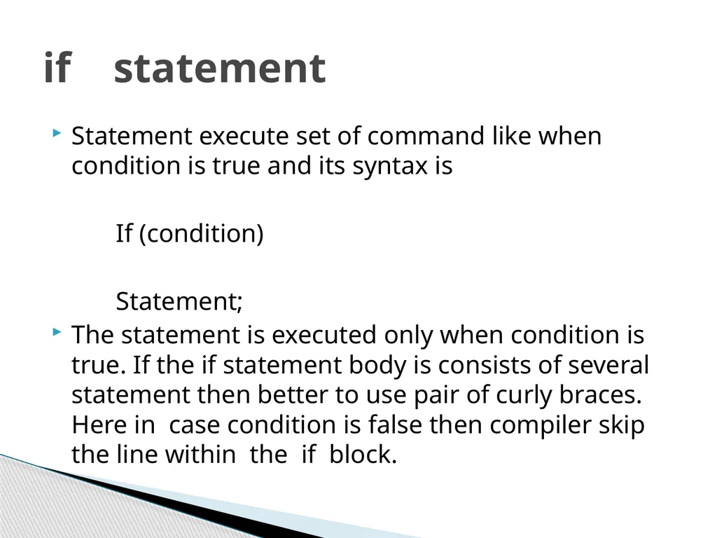 If....else statements in c lang. Dr. Vibha Dubey - slide 3 of 15