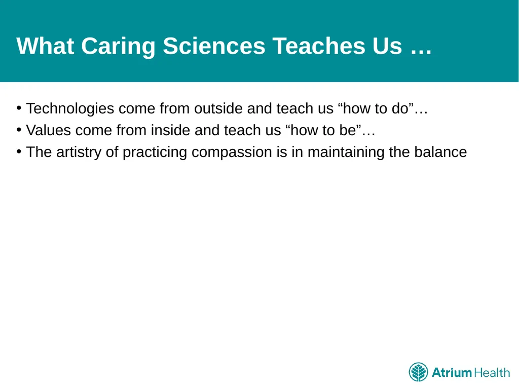 Compassion Fatigue: It’s Time to Talk For Atrium - slide 14 of 15