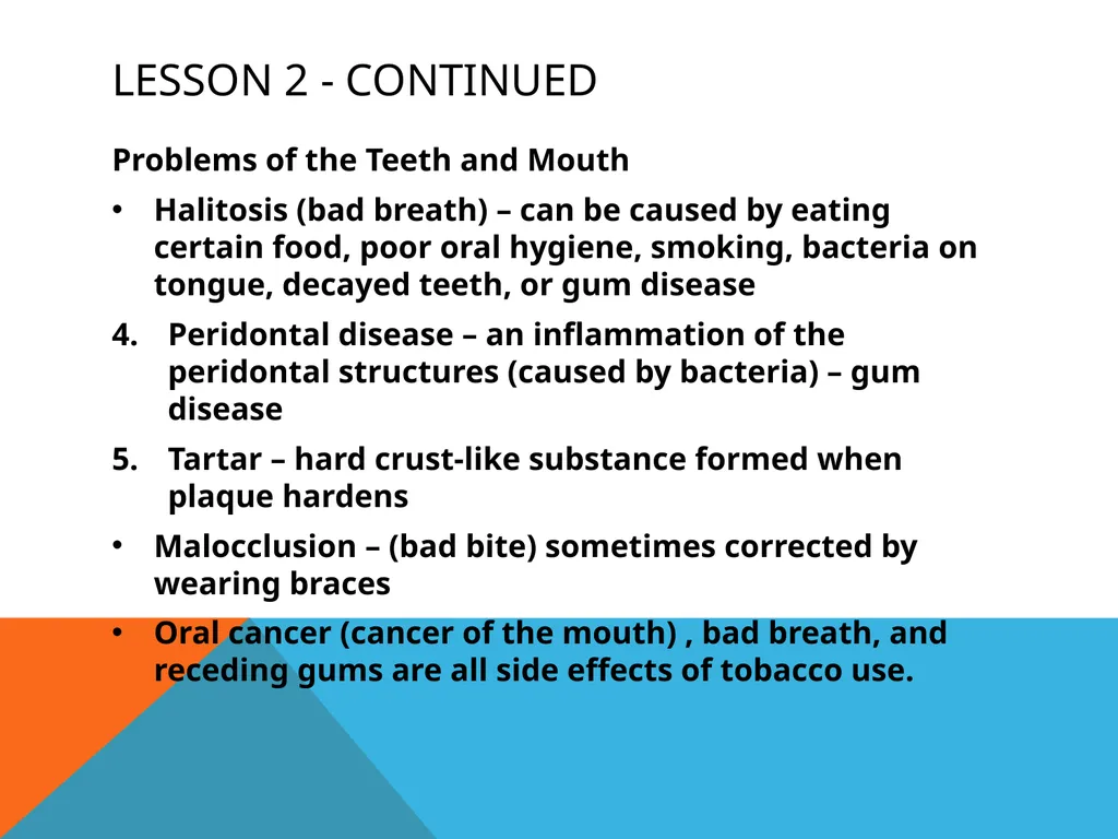 Chapter 14 Personal care & healthy behaviors - slide 8 of 17