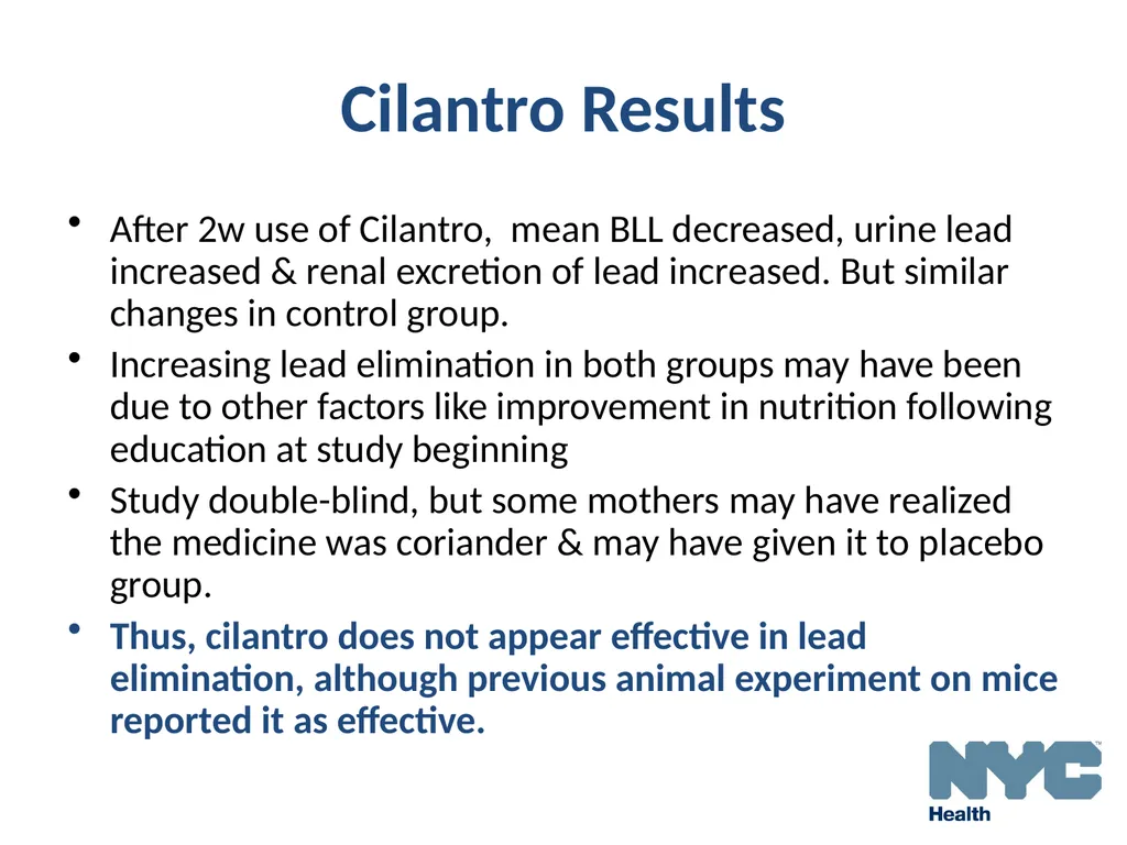 Alternative Treatments For Lead Poisoning - slide 21 of 40