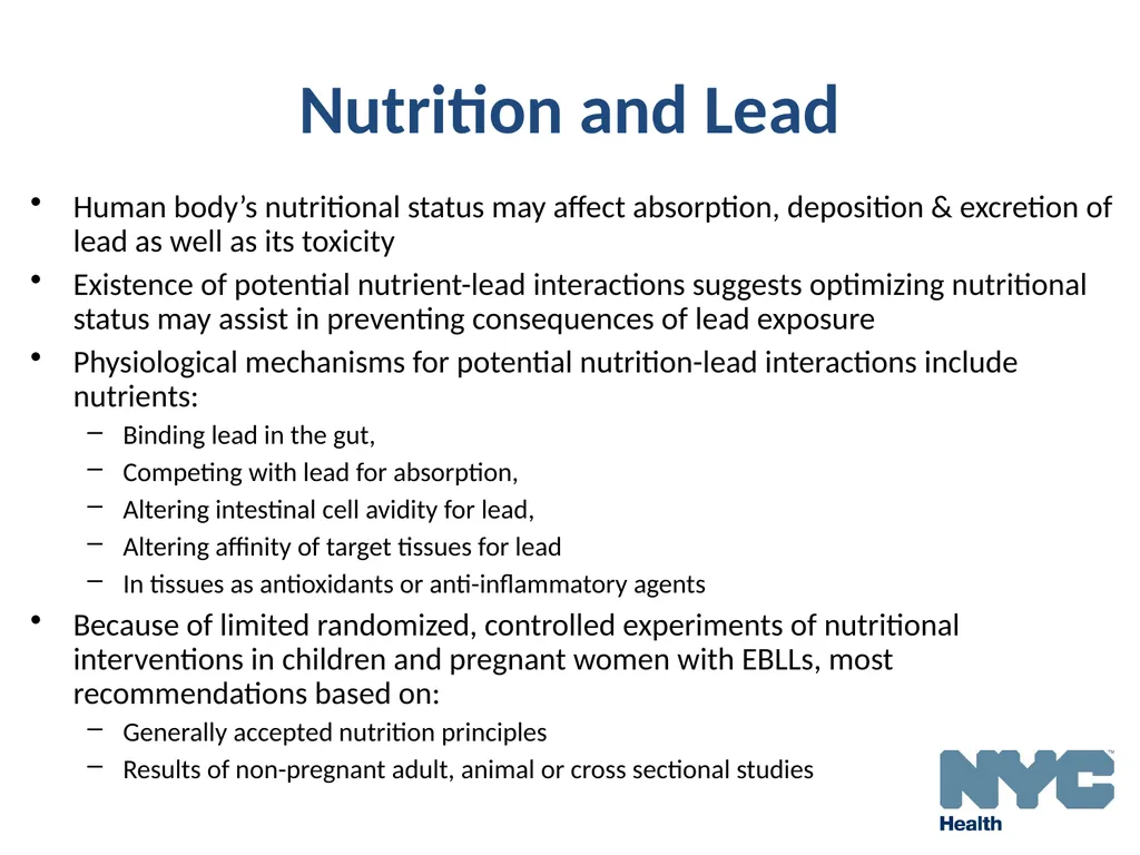 Alternative Treatments For Lead Poisoning - slide 5 of 40