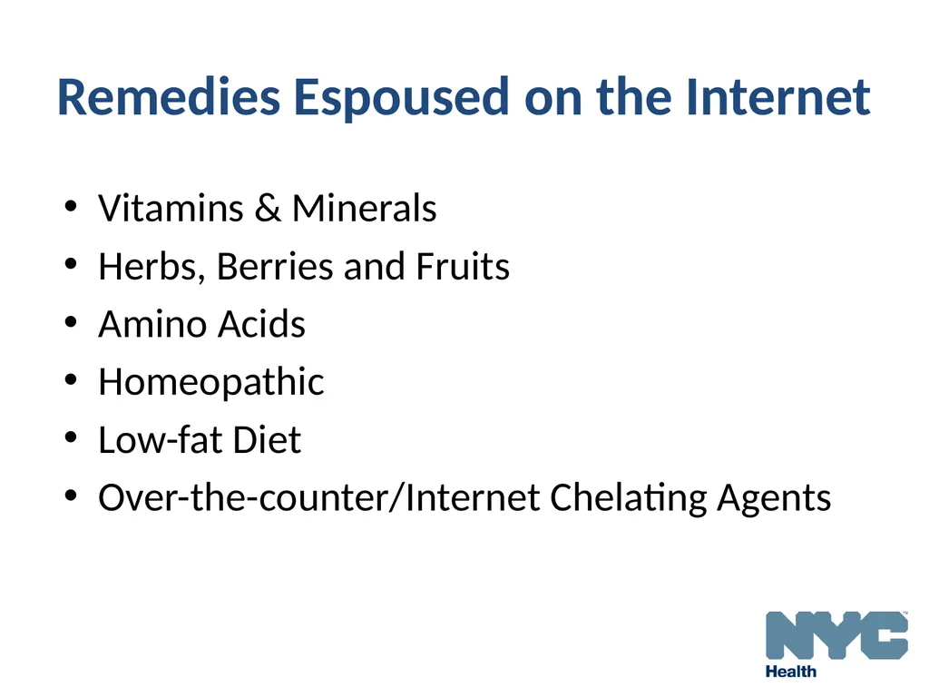 Alternative Treatments For Lead Poisoning - slide 4 of 40