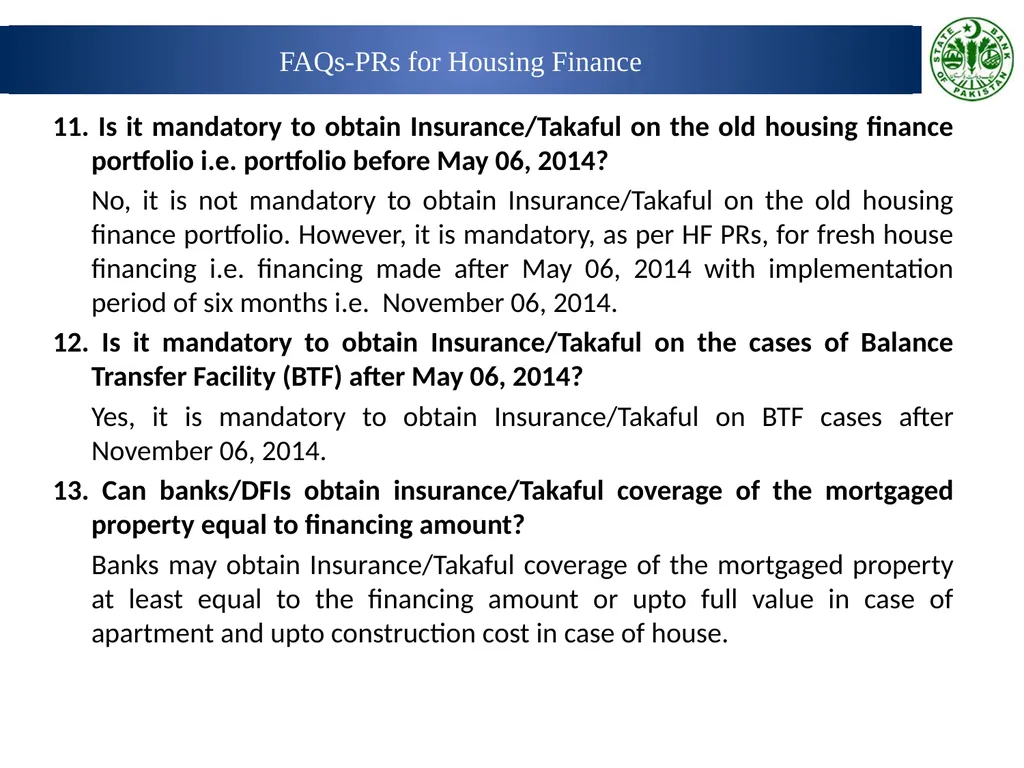 Prudential Regulations for Housing Finance Wasif - slide 33 of 40