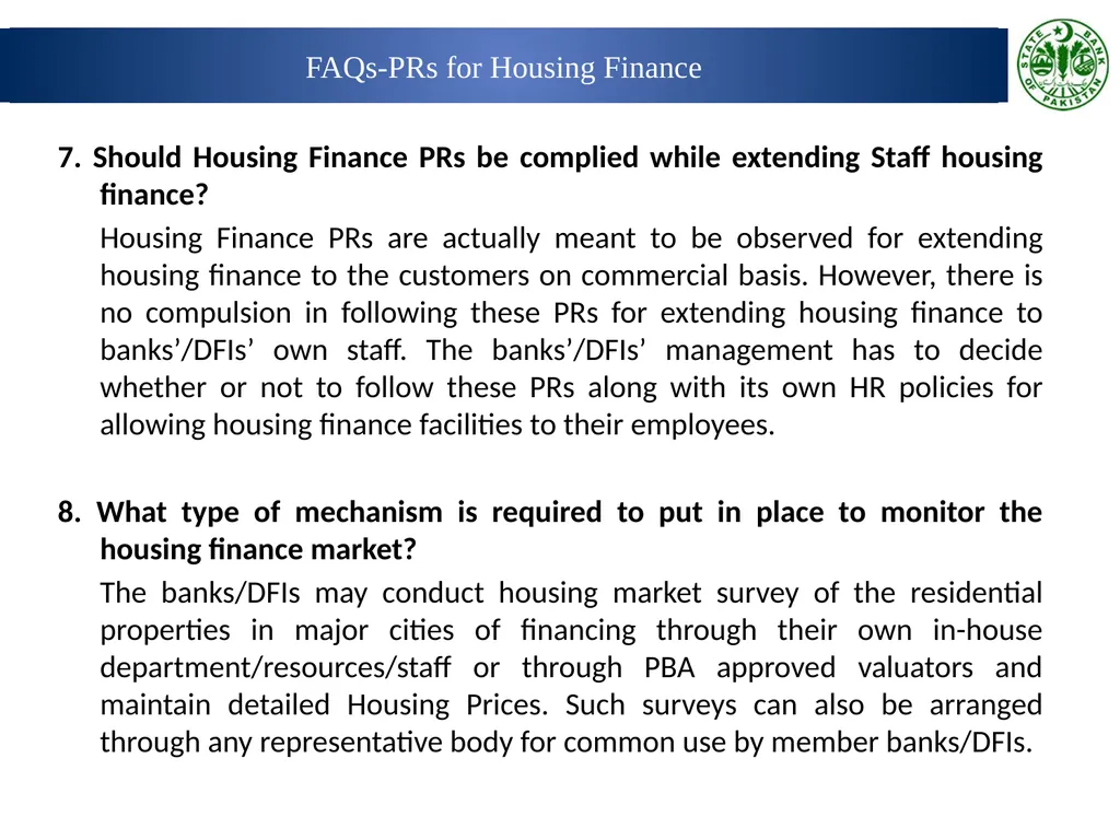 Prudential Regulations for Housing Finance Wasif - slide 31 of 40