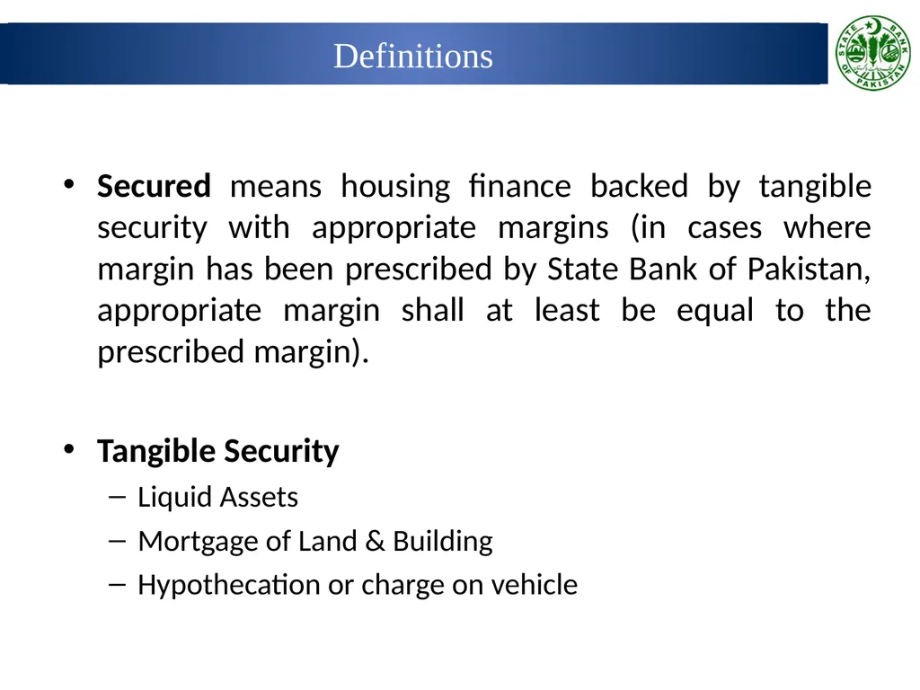 Prudential Regulations for Housing Finance Wasif - slide 14 of 40