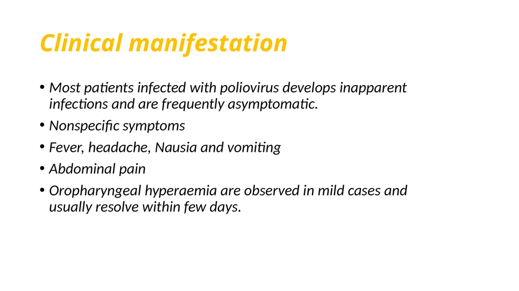 Poliomyelitis Introduction A terryfying - slide 8 of 13