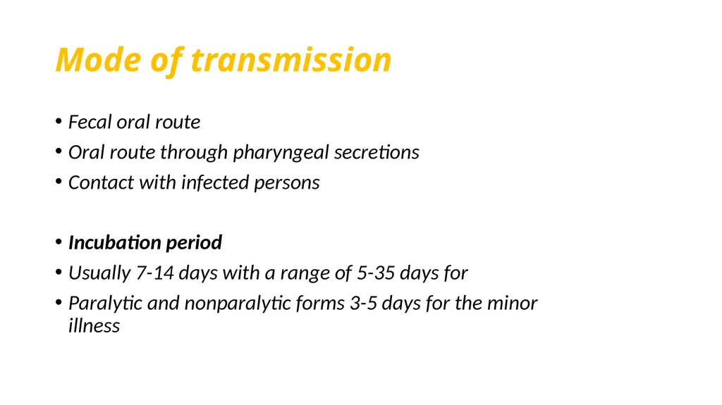 Poliomyelitis Introduction A terryfying - slide 6 of 13