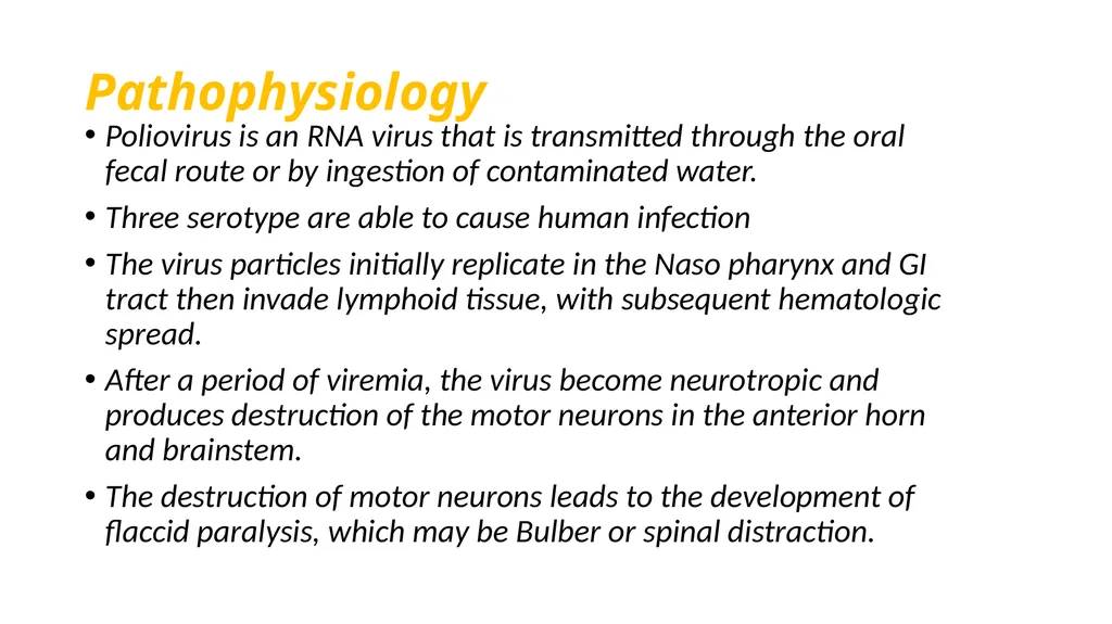Poliomyelitis Introduction A terryfying - slide 7 of 13