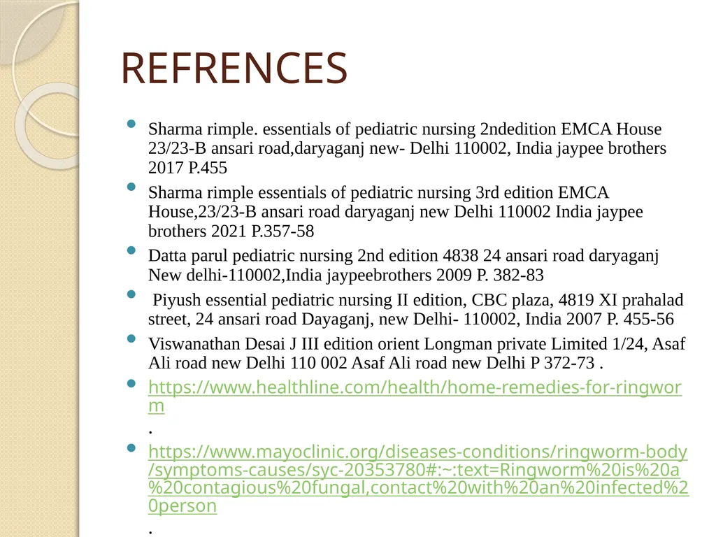 RINGWORM PARUL GANGWAR BSC.(N) 3 YEAR INTRODUCTION - slide 12 of 15