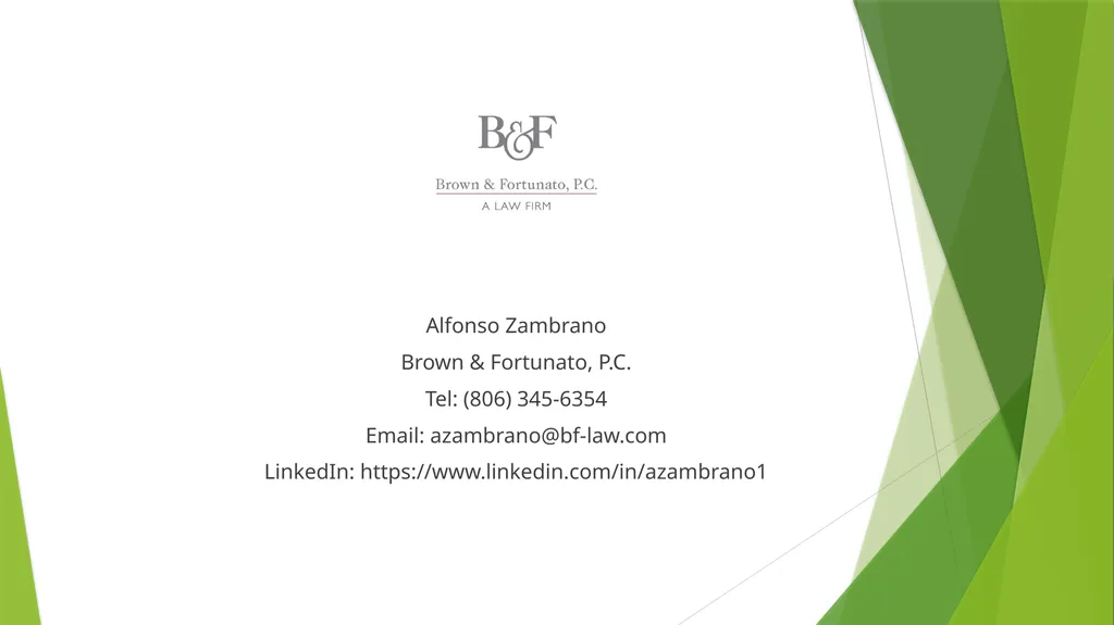 Entity Choice for Real Estate Investors Presented - slide 20 of 20