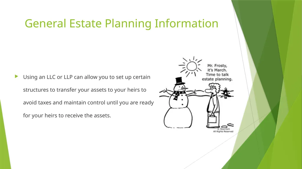 Entity Choice for Real Estate Investors Presented - slide 16 of 20