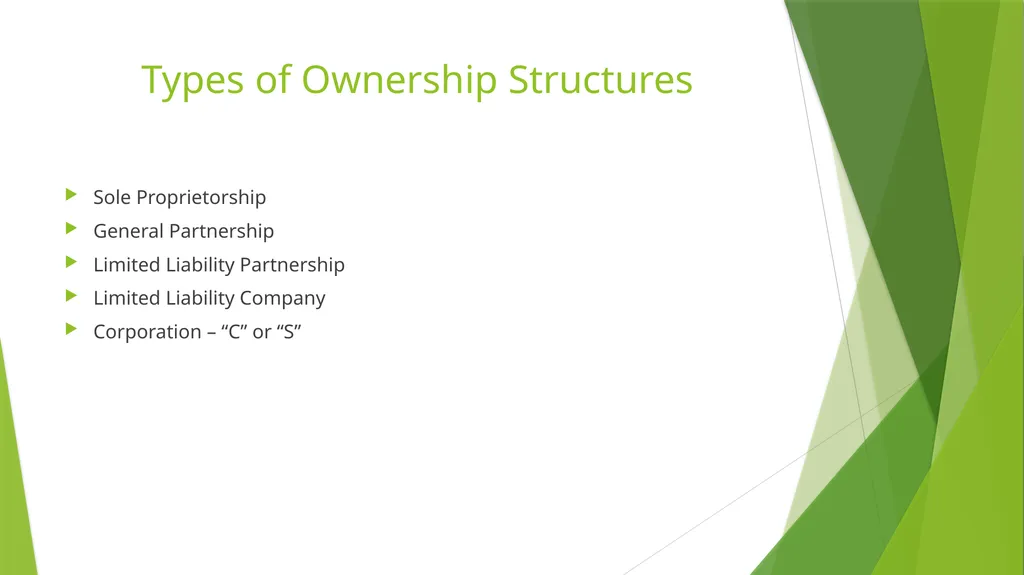 Entity Choice for Real Estate Investors Presented - slide 4 of 20