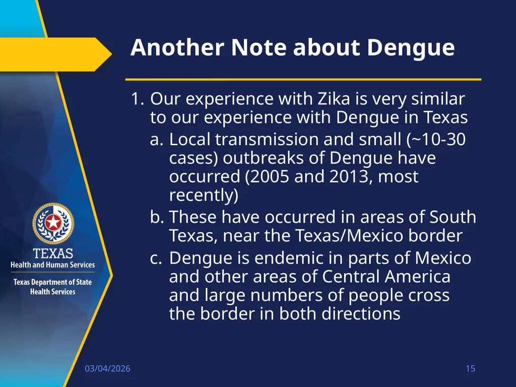 Epidemiology of Zika Linda K. Gaul, PhD, MPH State - slide 15 of 17