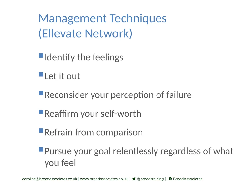 caroline@broadassociates.co.uk Imposter Syndrome - slide 7 of 13