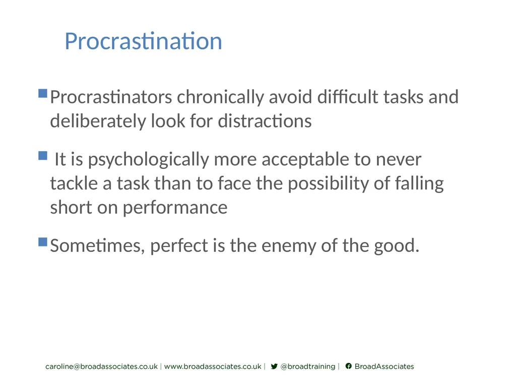 caroline@broadassociates.co.uk Imposter Syndrome - slide 12 of 13