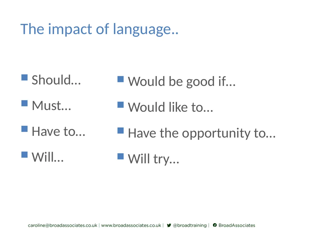 caroline@broadassociates.co.uk Imposter Syndrome - slide 8 of 13