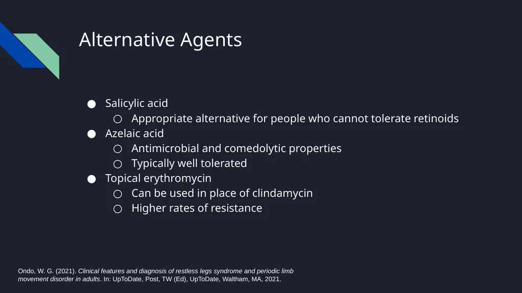 Acne Vulgaris Scott Stadler, Pharmacy Intern - slide 11 of 15