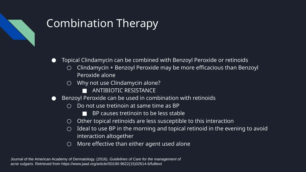 Acne Vulgaris Scott Stadler, Pharmacy Intern - slide 10 of 15