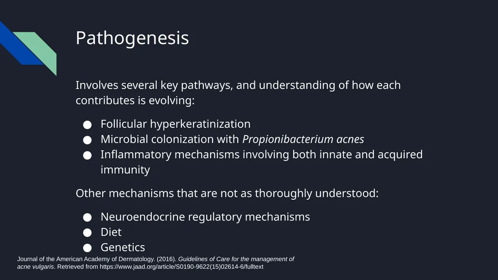 Acne Vulgaris Scott Stadler, Pharmacy Intern - slide 3 of 15