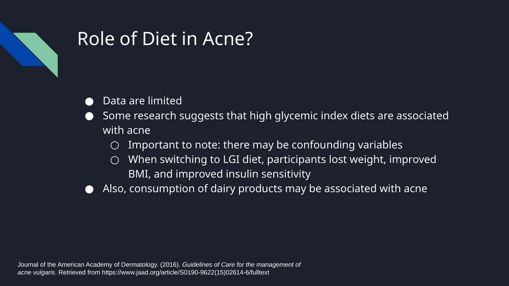Acne Vulgaris Scott Stadler, Pharmacy Intern - slide 12 of 15