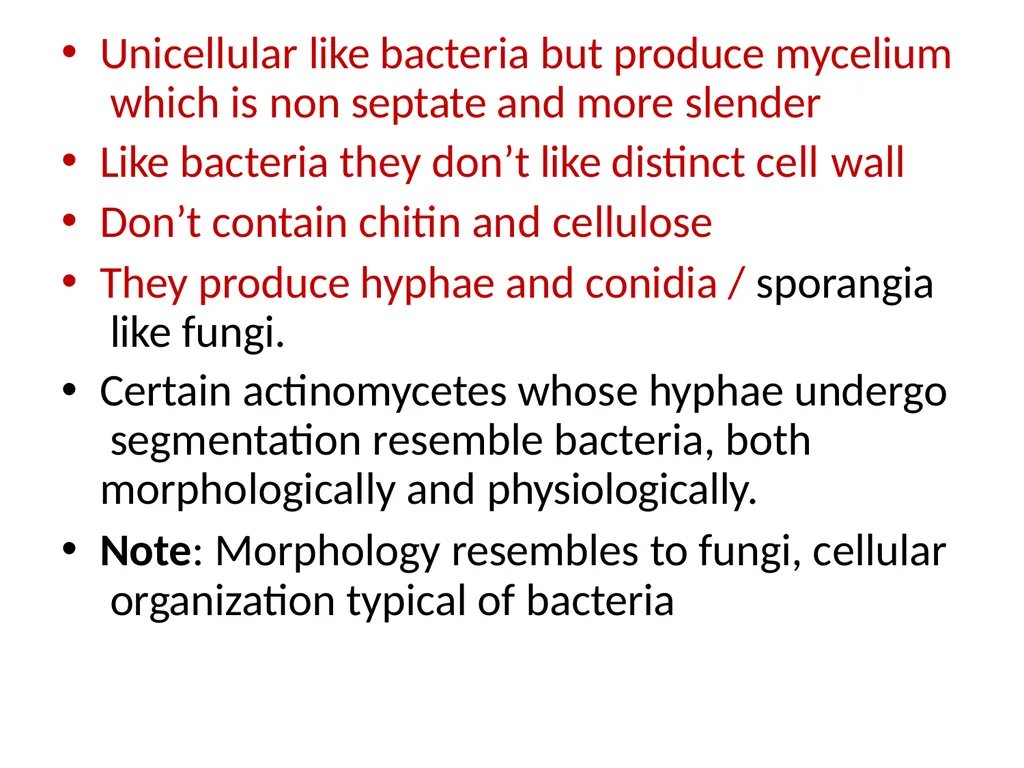 Actinomycetes classification Domain:Bacteria - slide 7 of 30
