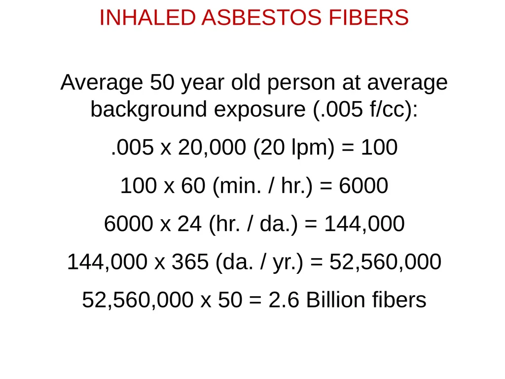 HEALTH EFFECTS OF ASBESTOS EXPOSURE Asbestos is a - slide 9 of 32