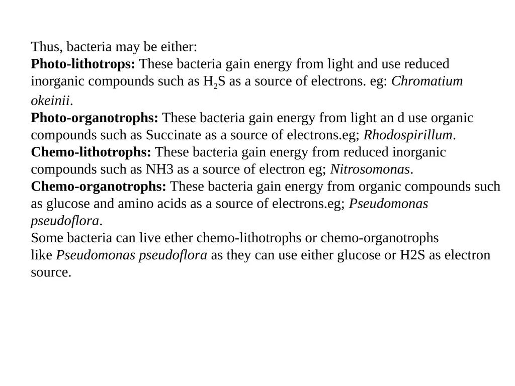 Bacterial nutrition: types and modes of nutrition - slide 5 of 26