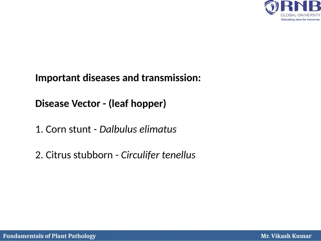 Course Name: Fundamentals of Plant Pathology - slide 16 of 17
