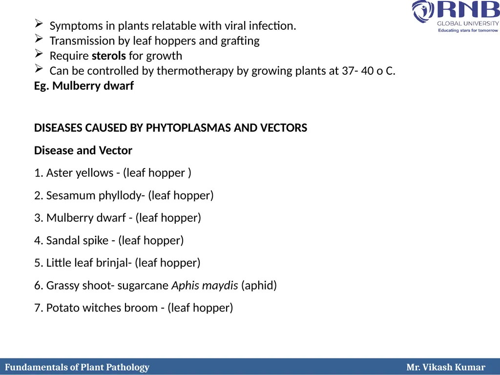 Course Name: Fundamentals of Plant Pathology - slide 14 of 17