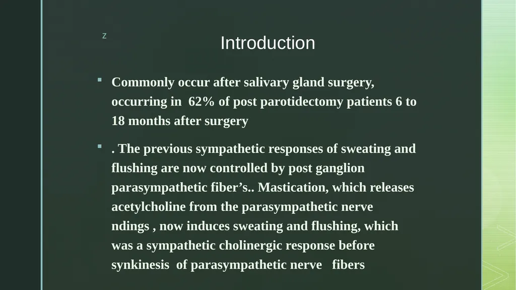 Frey’s Syndrome Frey syndrome was first described - slide 3 of 6