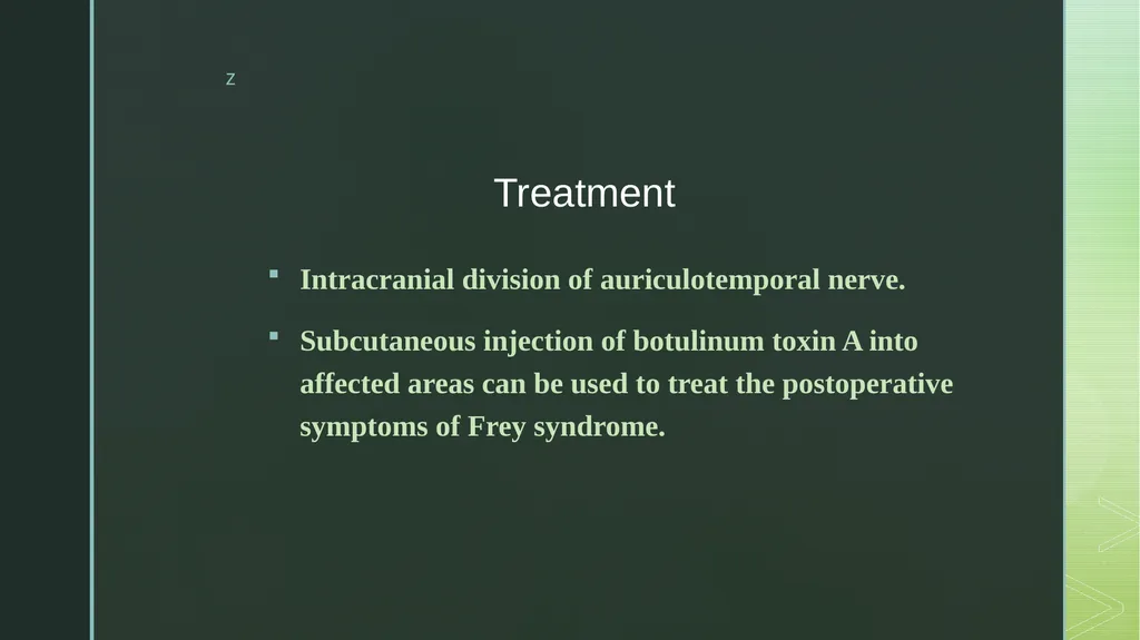 Frey’s Syndrome Frey syndrome was first described - slide 6 of 6