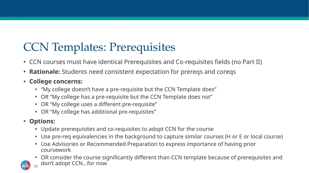 Common Course Numbering Update Curriculum - slide 11 of 14