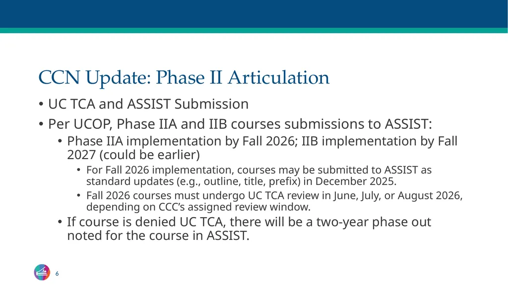 Common Course Numbering Update Curriculum - slide 6 of 14