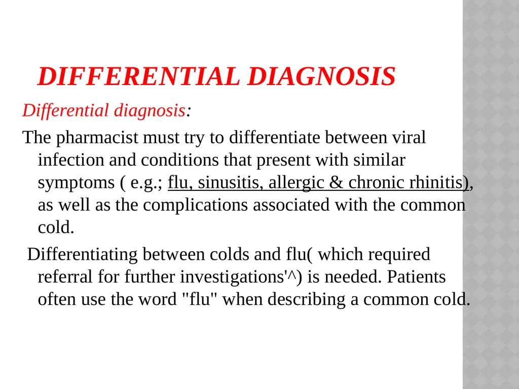 Common cold Done by: Assist. Lec. Shaymaa Hasan - slide 4 of 58