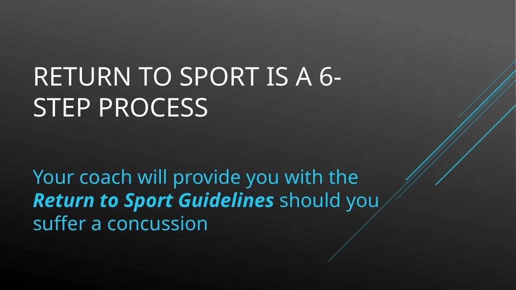 SSSAD ATHLETE EDUCATION CONCUSSION GUIDELINES WHAT - slide 15 of 18