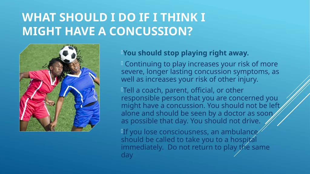 SSSAD ATHLETE EDUCATION CONCUSSION GUIDELINES WHAT - slide 7 of 18