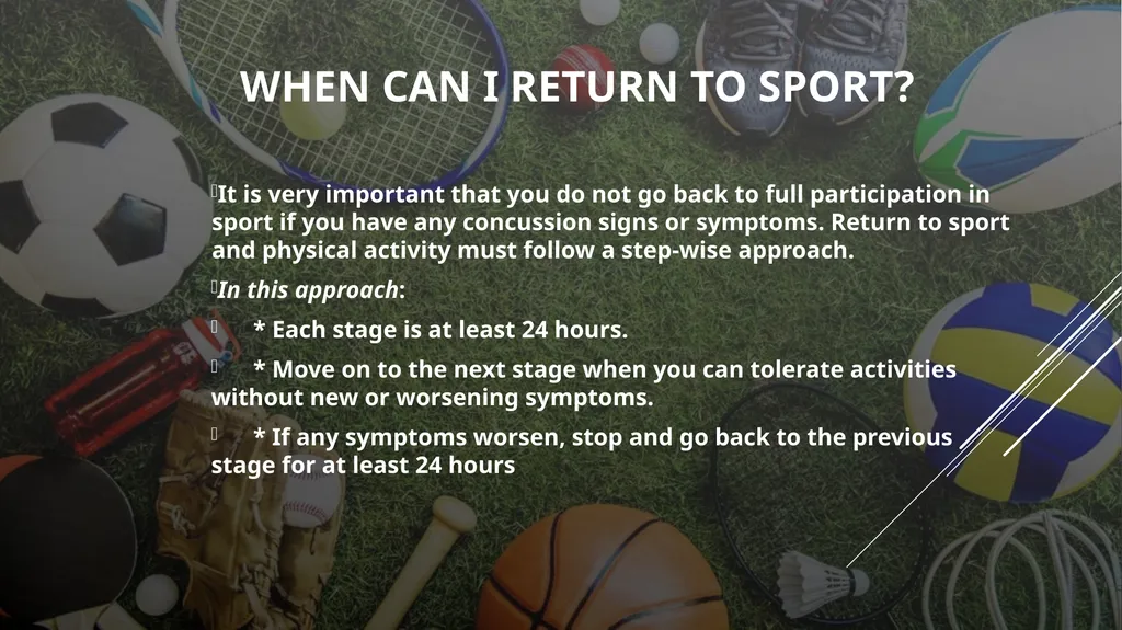 SSSAD ATHLETE EDUCATION CONCUSSION GUIDELINES WHAT - slide 14 of 18