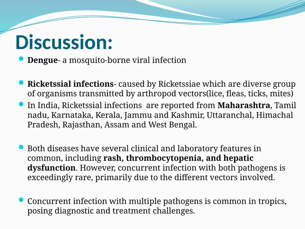 A case of Dengue Virus & Ricketssia co-infection - slide 11 of 16