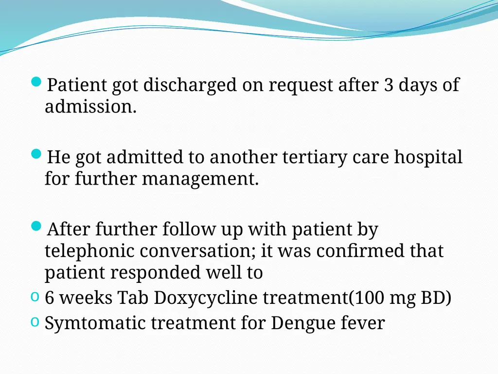 A case of Dengue Virus & Ricketssia co-infection - slide 9 of 16