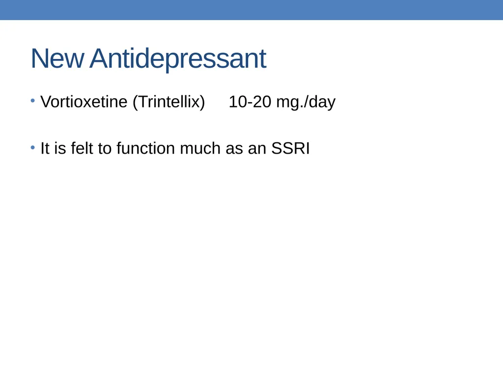 Title Slide Approach to Depression in Primary Care - slide 31 of 56