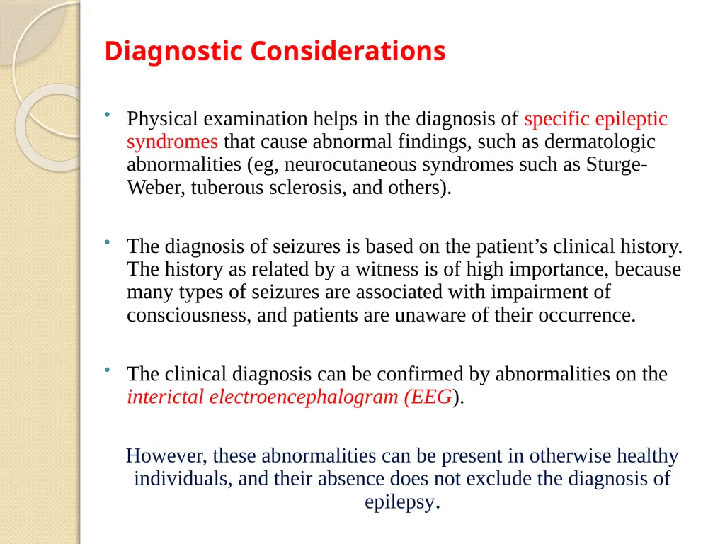 Epilepsy Definitions Seizure: Is a sudden - slide 23 of 41