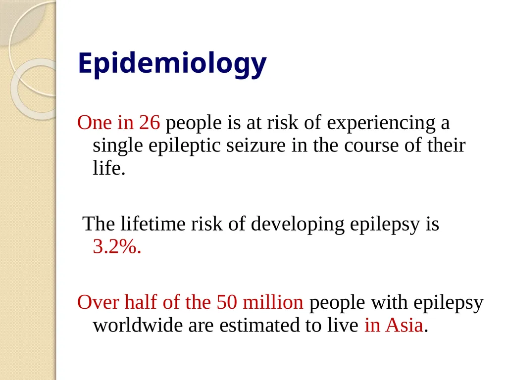 Epilepsy Definitions Seizure: Is a sudden - slide 3 of 41