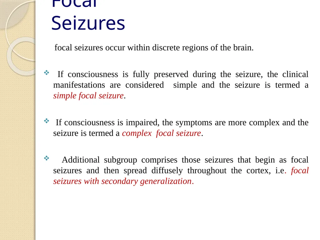 Epilepsy Definitions Seizure: Is a sudden - slide 7 of 41