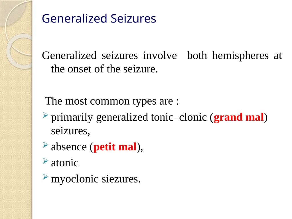 Epilepsy Definitions Seizure: Is a sudden - slide 12 of 41