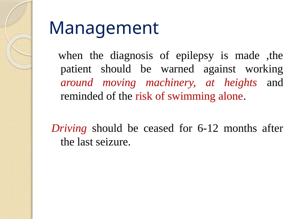 Epilepsy Definitions Seizure: Is a sudden - slide 27 of 41